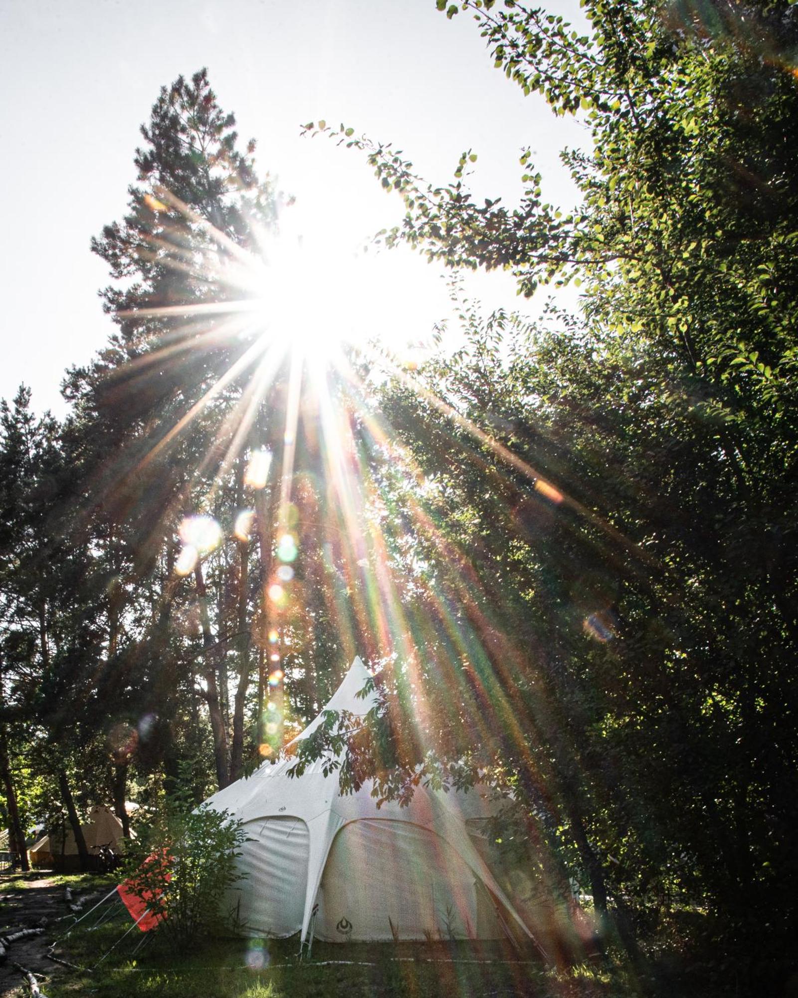 Raus Und Gut Glamping Am Graebendorfer See Drebkau Buitenkant foto