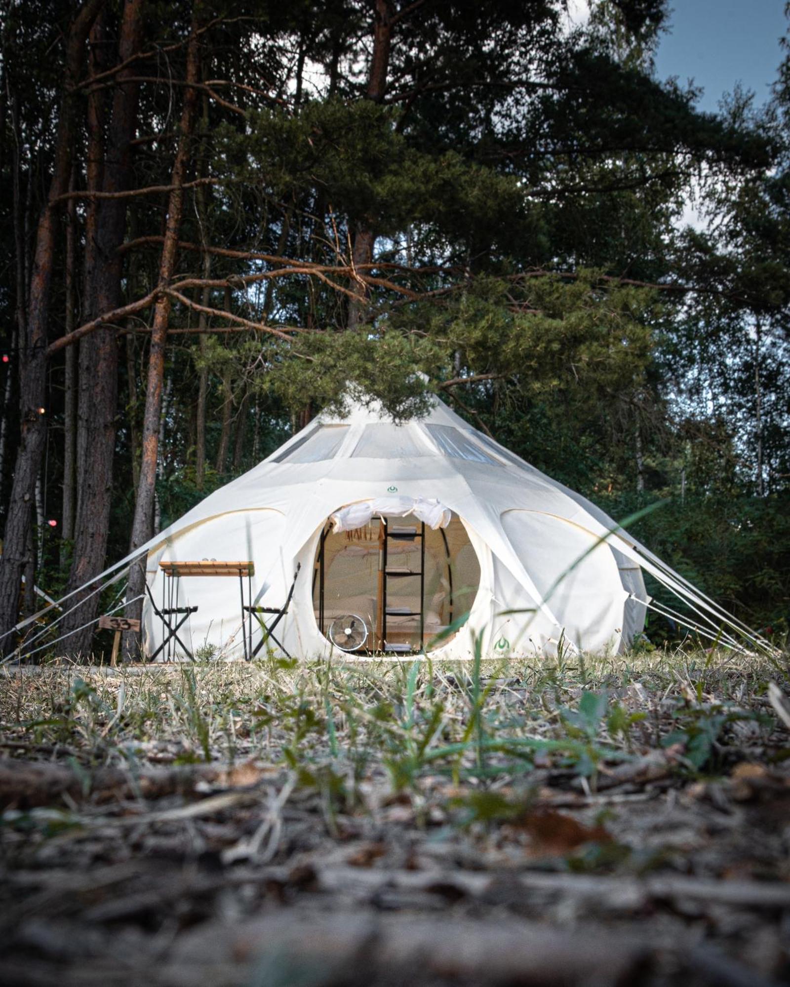 Raus Und Gut Glamping Am Graebendorfer See Drebkau Buitenkant foto