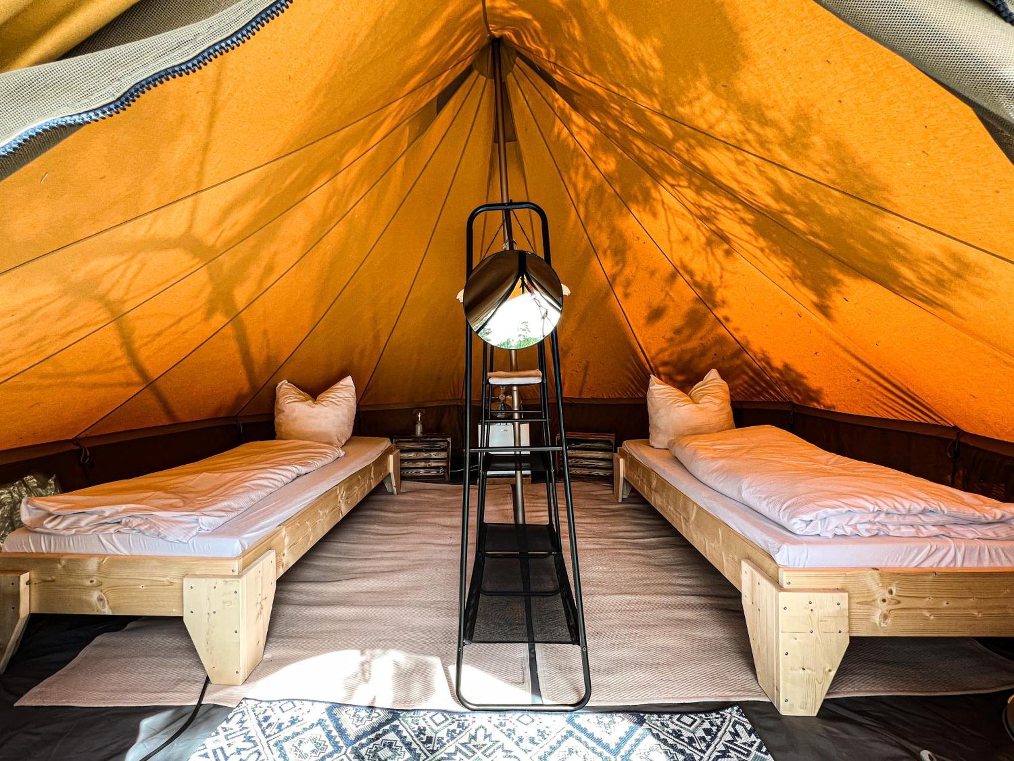Raus Und Gut Glamping Am Graebendorfer See Drebkau Buitenkant foto